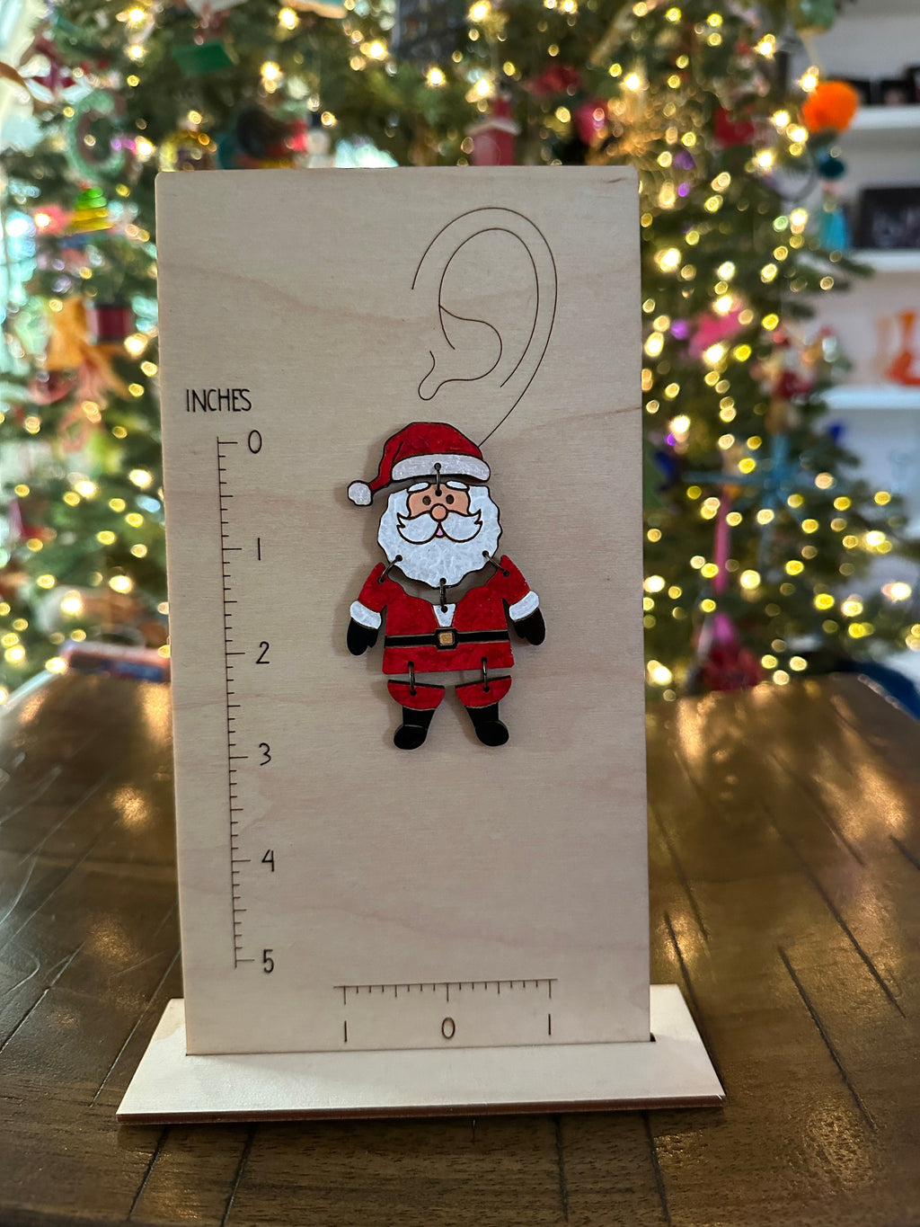 Hand Painted Santa Earrings