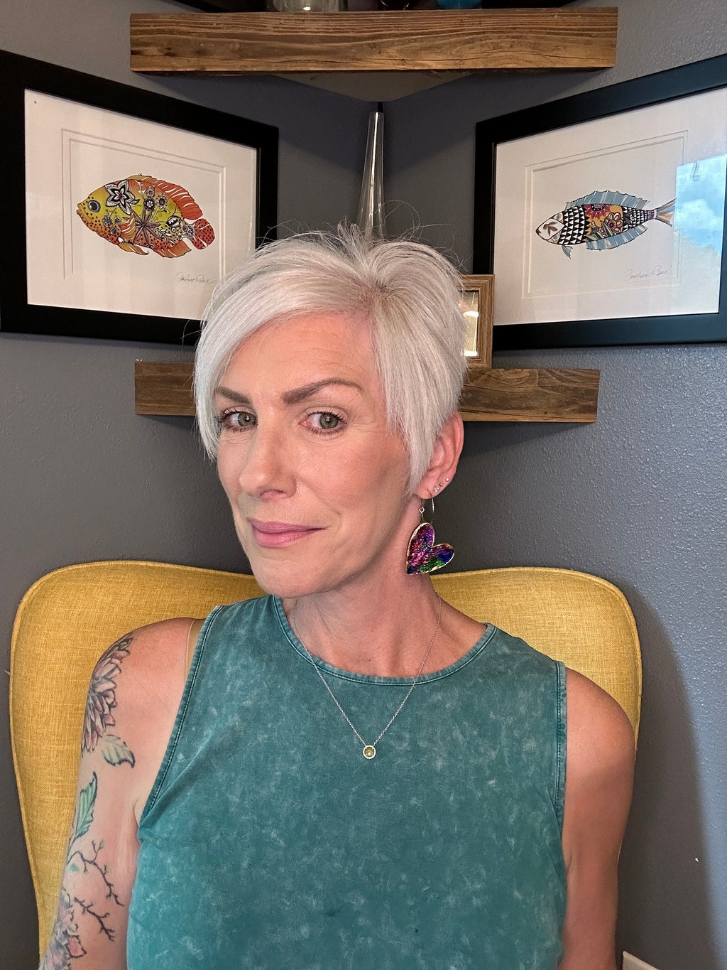 Hand-Painted Strawberry Earrings: Lightweight Wood, Summer Jewelry