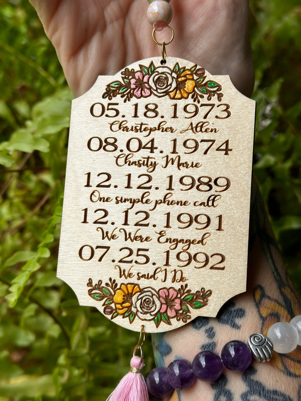 Personalized Date Christmas Ornament